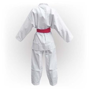 Kimono Karate, Saman Kumite, alb, raiat poliester/bumbac