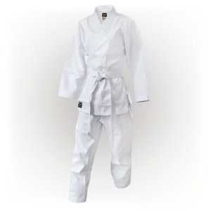 Karate ruha, Saman, Little Saman, cu centura, alb, bumbac/poliester